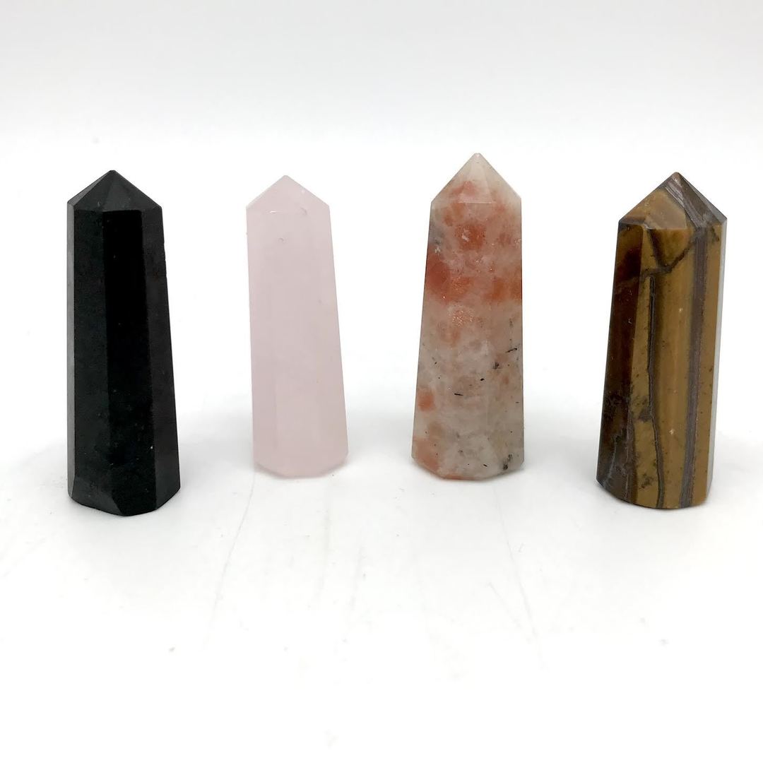 Assorted Mini Crystal Obelisk Towers
