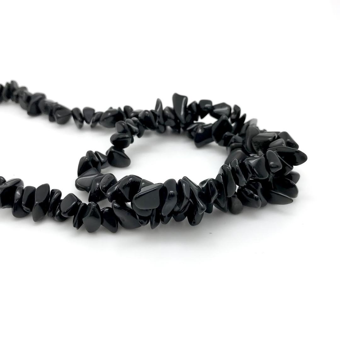 Gold Sheen Obsidian Crystal Chip Necklace