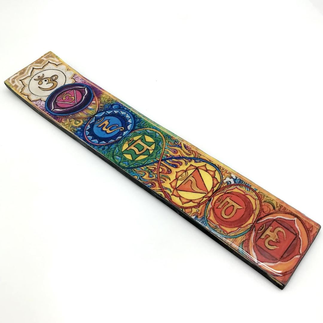 Chakra Symbol Flat Incense Holder