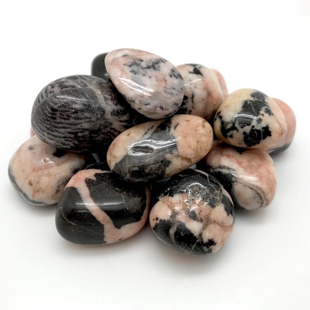 Jasper, Pink Zebra (Tumbled)