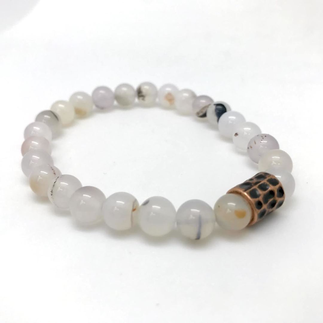 Natural Agate - Men's Bracelet