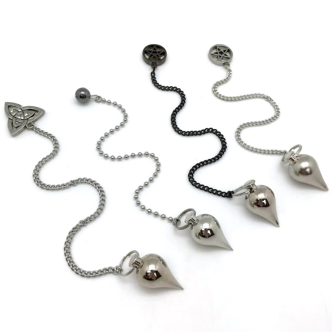 Teardrop with Charm Metal Pendulum