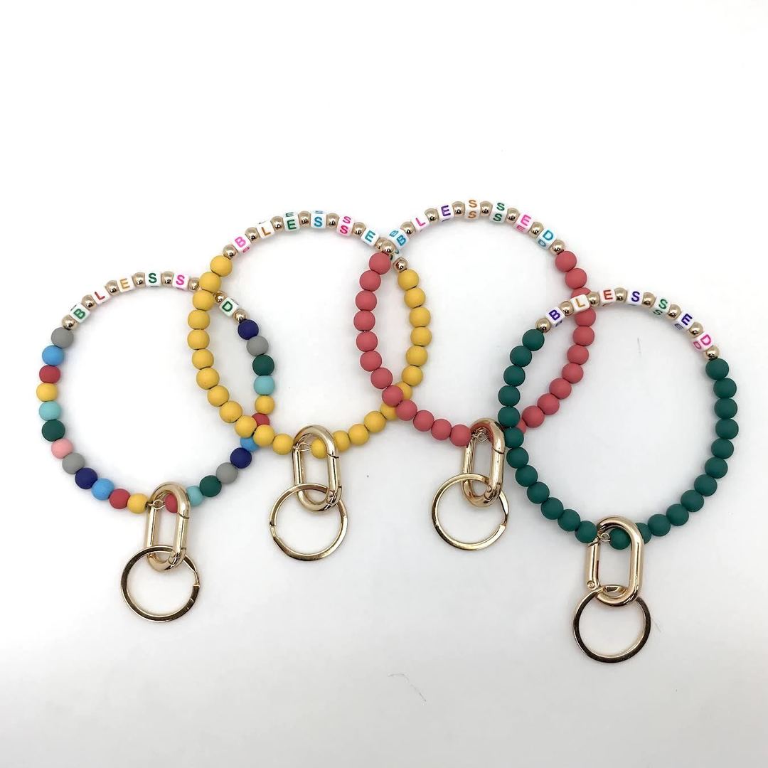 City - "Blessed" Keychain Wristlet