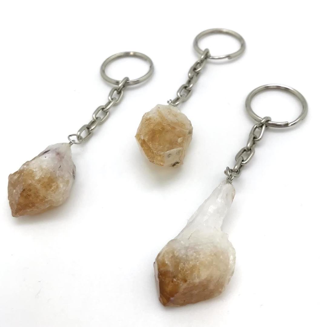 Raw Stone Keychain