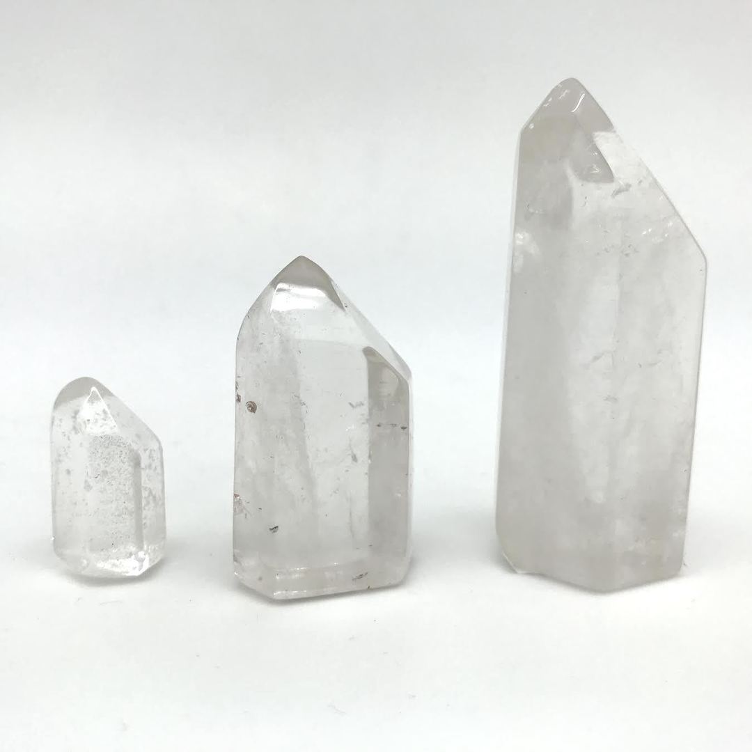 Mini Polished Clear Quartz Tower