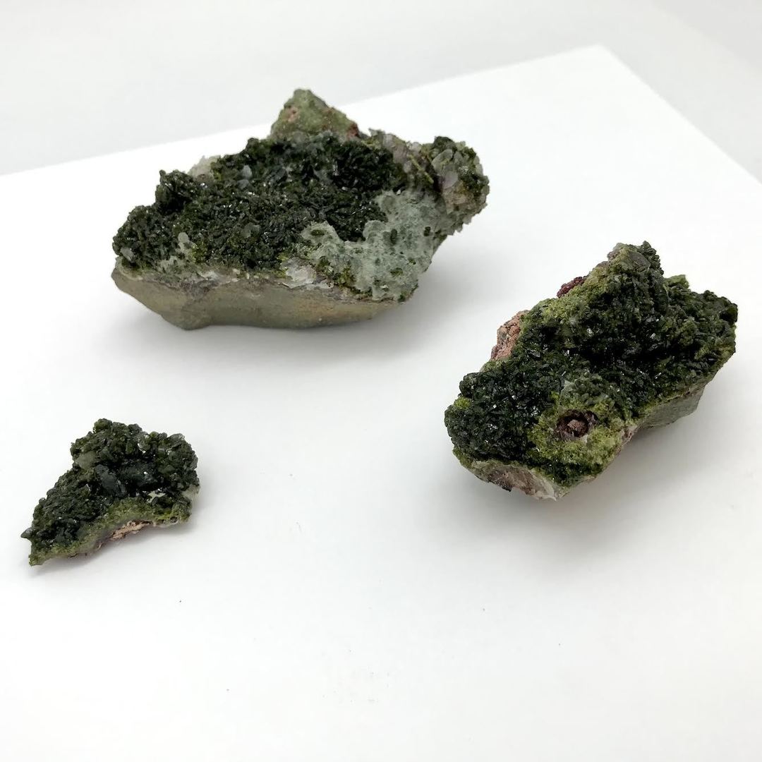 Epidote with Byssolite Raw Specimen