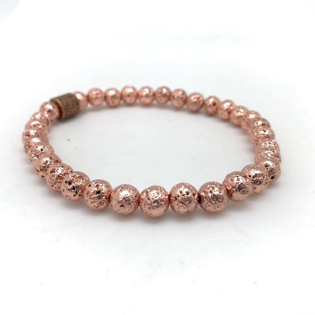 Copper Basalt Bracelet