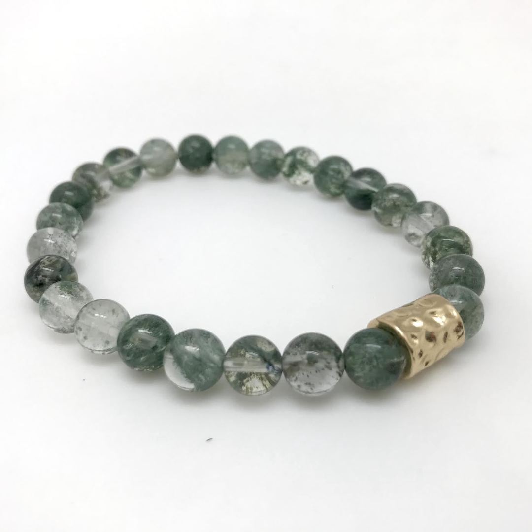 Green Rutilated Quartz Bracelet