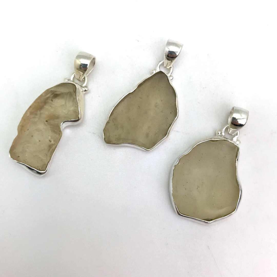 Libyan Desert Glass Abstract Pendant