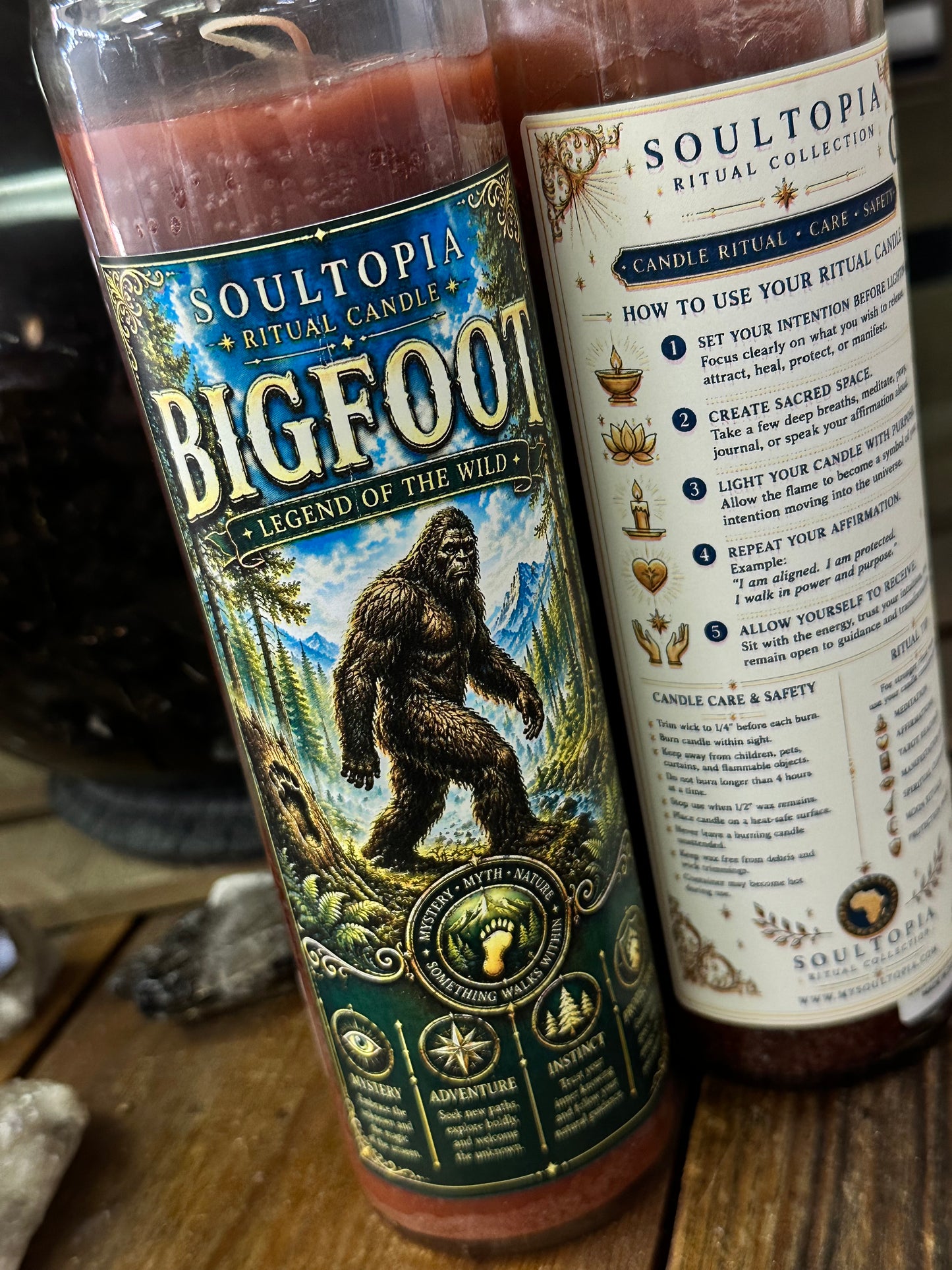 SoulTopia 7 Day Ritual Candle - Bigfoot