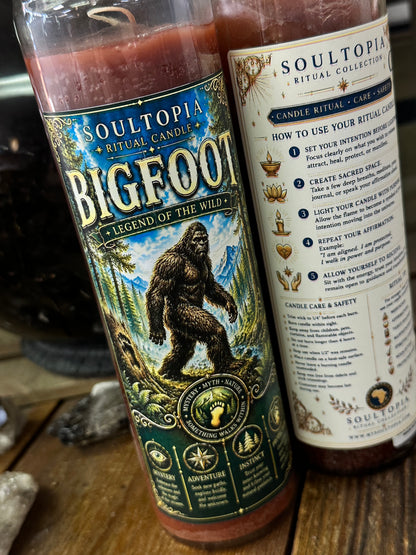 SoulTopia 7 Day Ritual Candle - Bigfoot