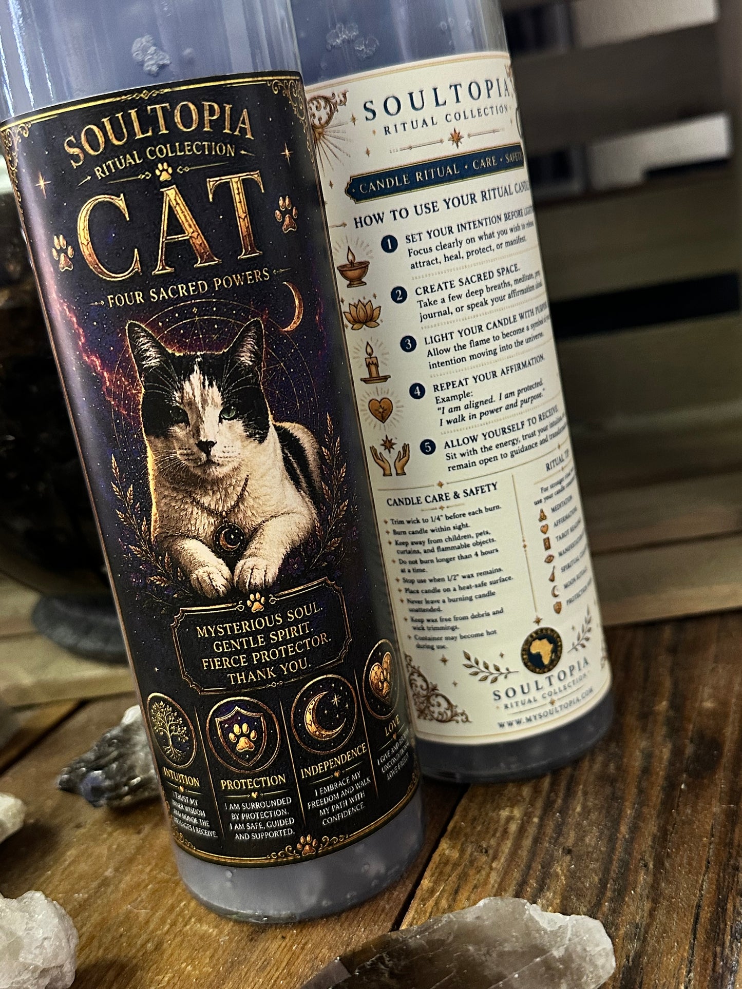 SoulTopia 7 Day Ritual Candle Cat