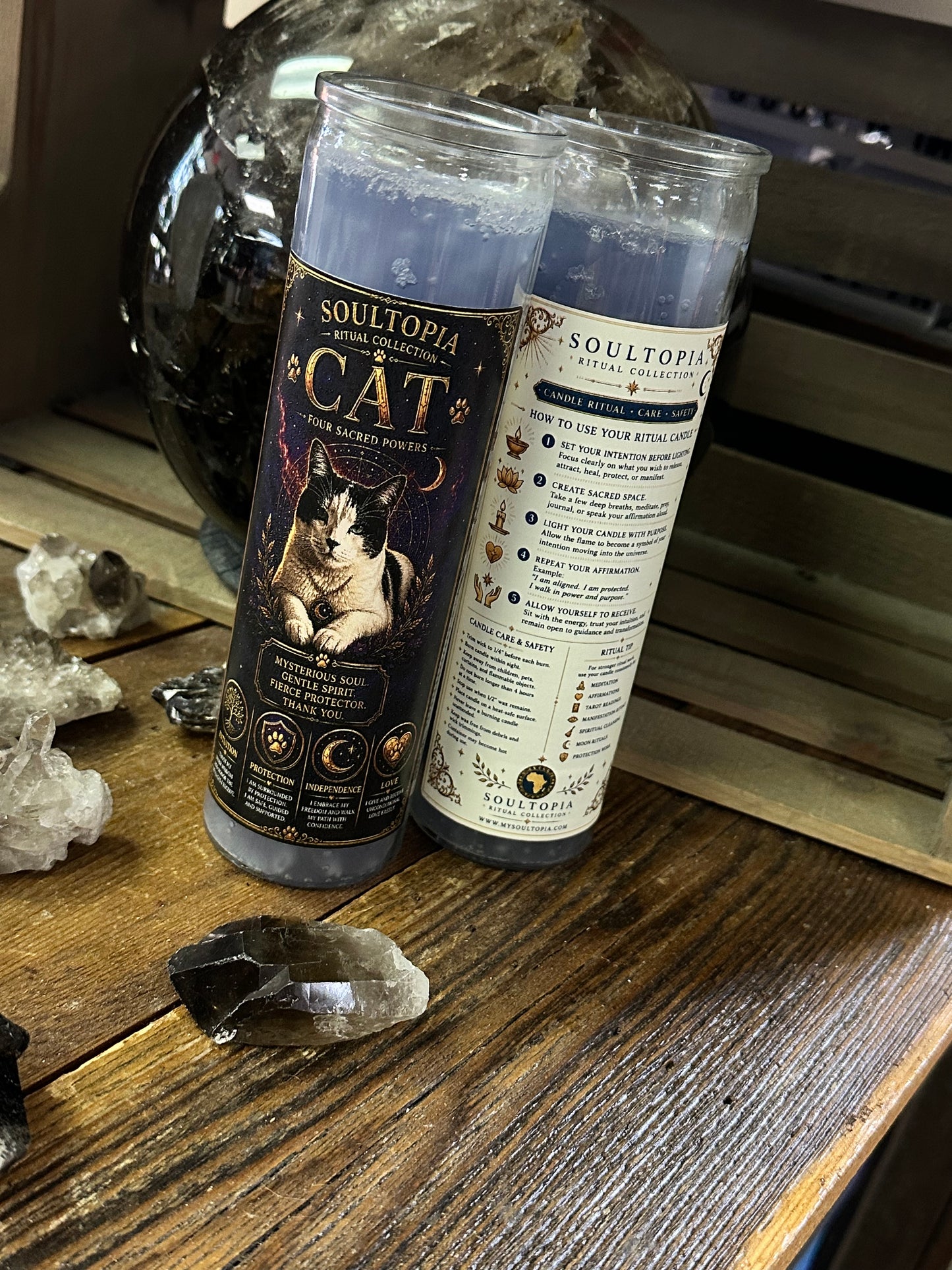 SoulTopia 7 Day Ritual Candle Cat