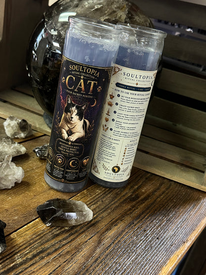 SoulTopia 7 Day Ritual Candle Cat