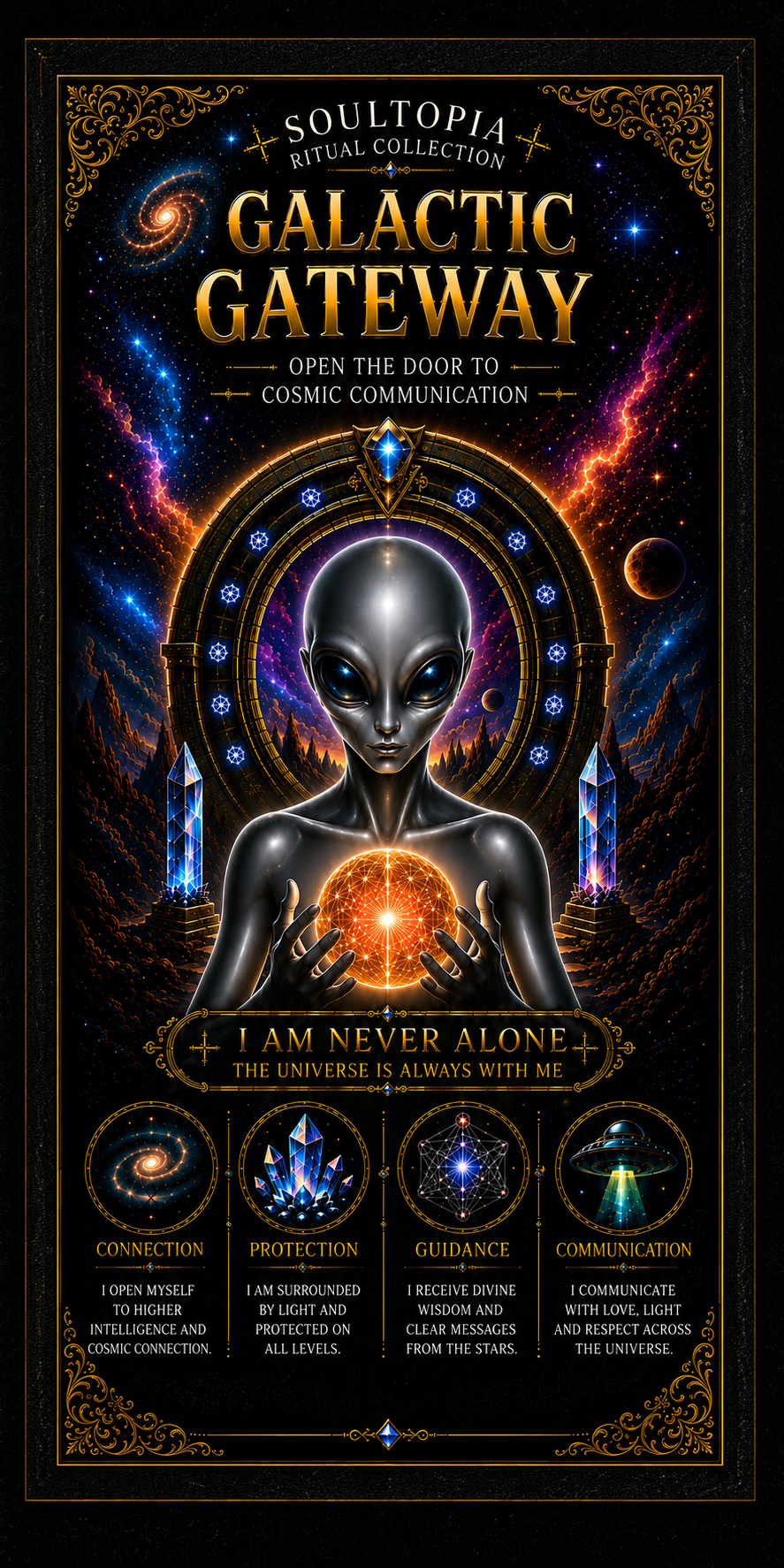 SoulTopia 7 Day Ritual Candle Galactic Gateway