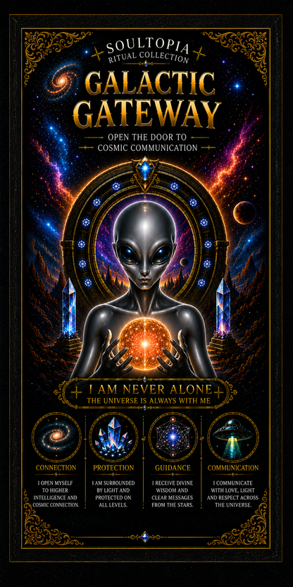 SoulTopia 7 Day Ritual Candle Galactic Gateway