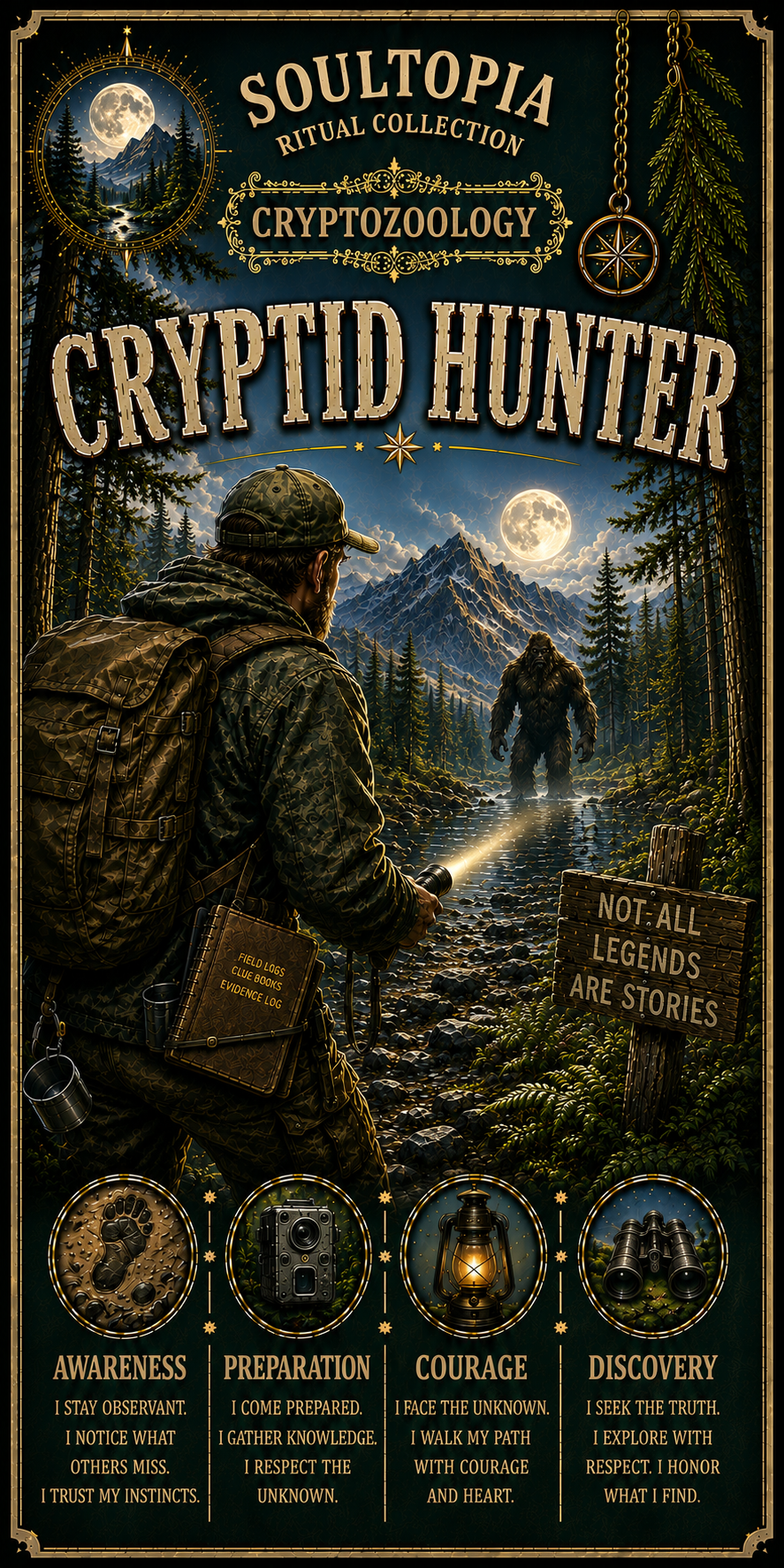 SoulTopia 7 Day Ritual Candle – Cryptid Hunter