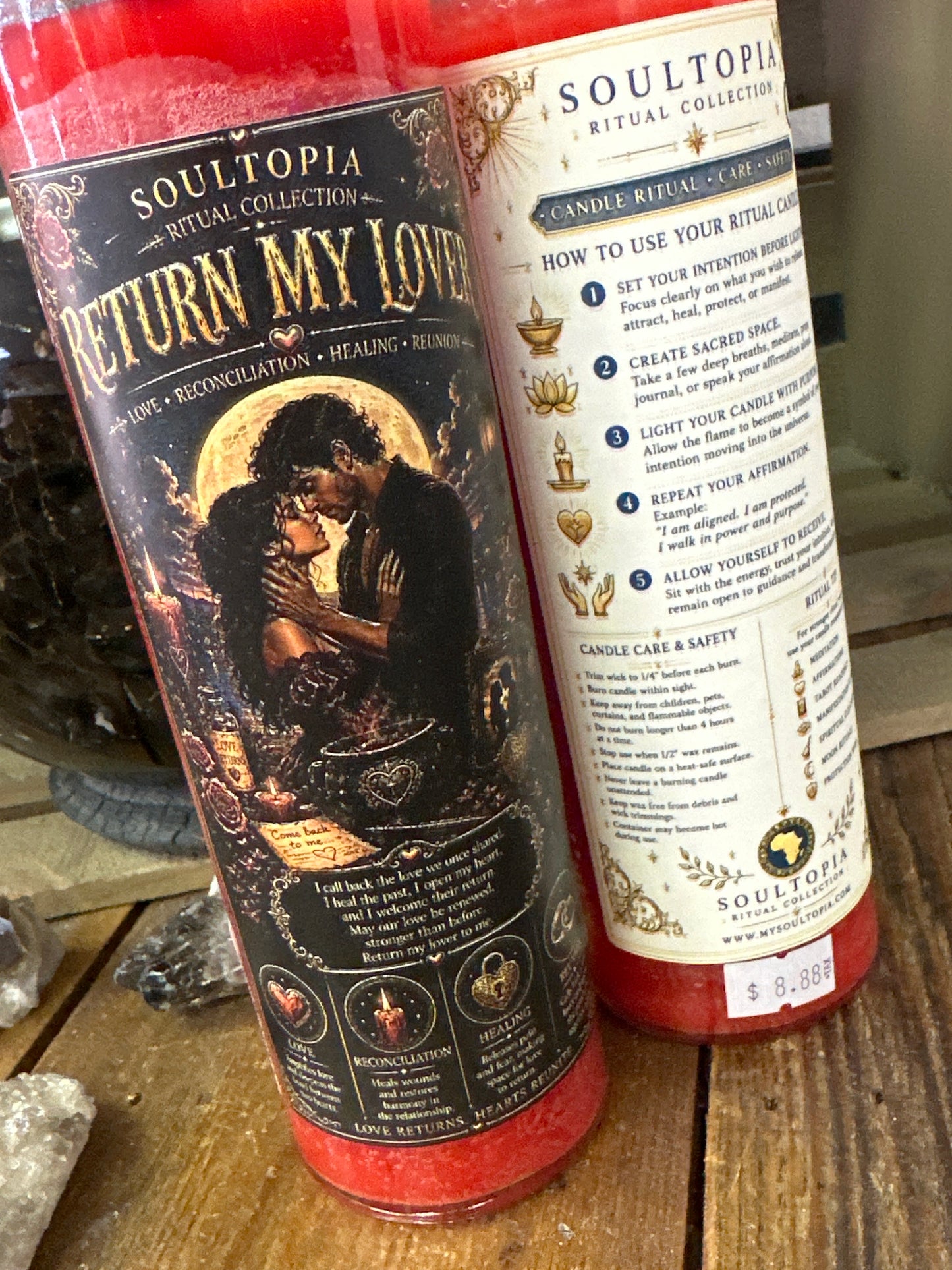 SoulTopia 7 Day Ritual Candle - Return My Lover