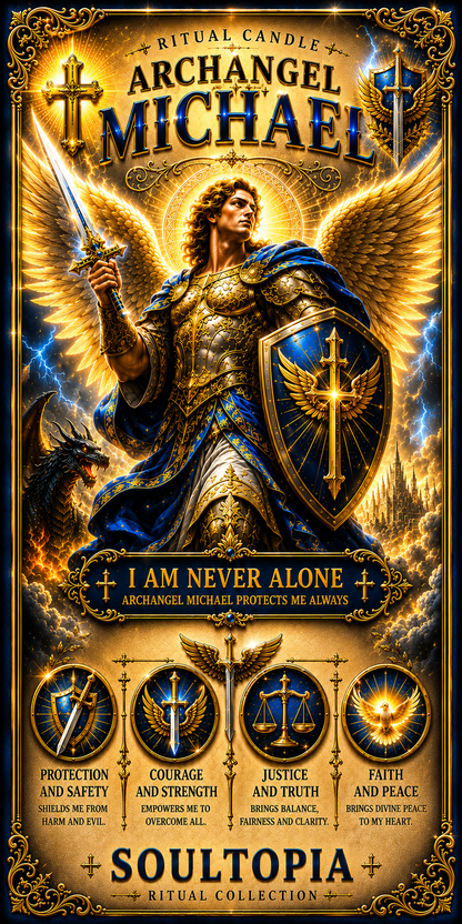 SoulTopia 7 Day Ritual Candle Archangel Michael
