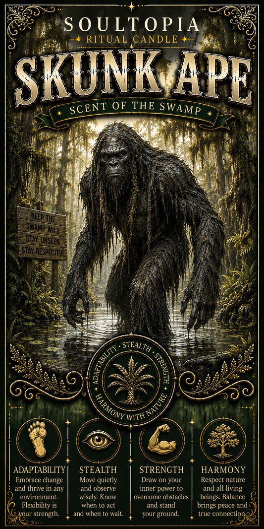 SoulTopia 7 Day Ritual Candle – Skunk Ape