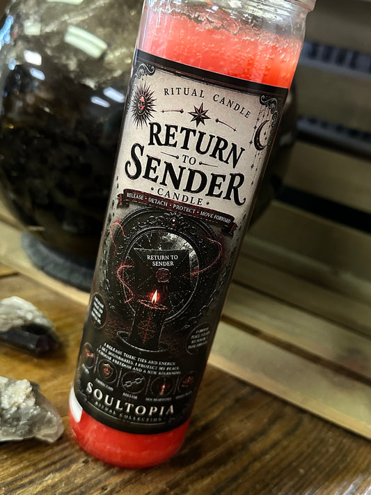 SoulTopia Return To Sender 7 Day Ritual Candle