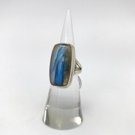 Labradorite Ring (Rectangle / Square)
