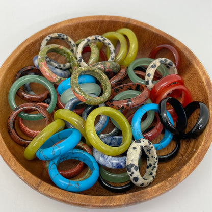 Assorted Crystal / Agate Rings