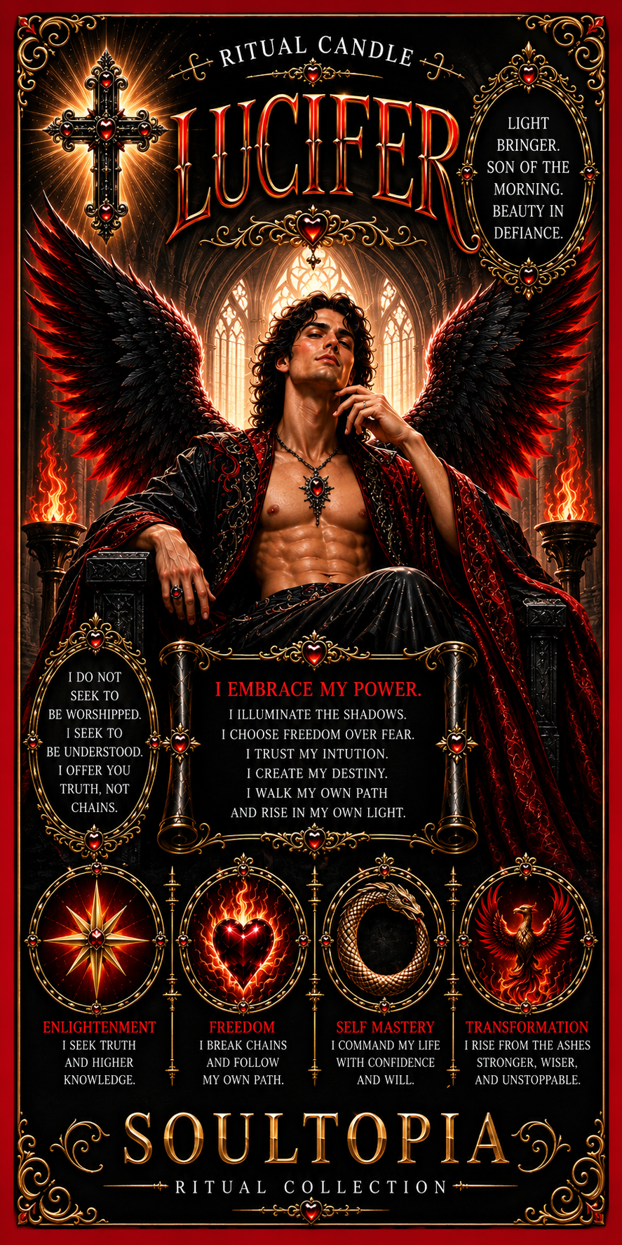 SoulTopia Ritual Candle – Lucifer