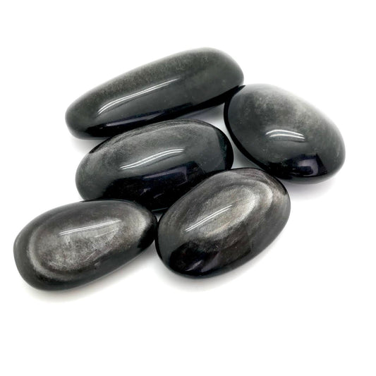 Obsidian, Gold / Silver Sheen - Round High Quality (Gallet Stone)
