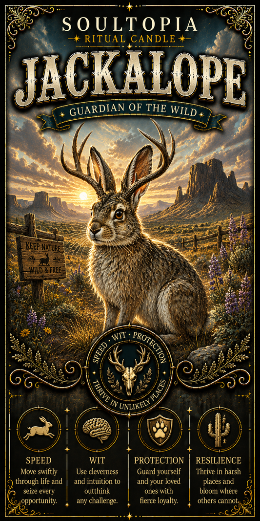 SoulTopia 7 Day Ritual Candle – Jackalope