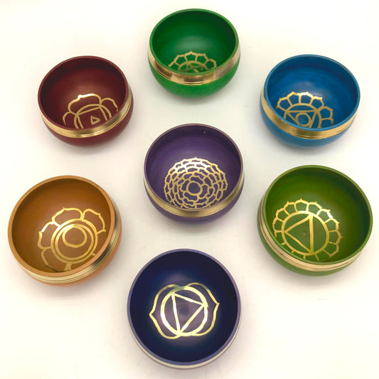 Singing Bowls Colorful 3" - 3.5''