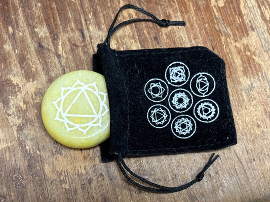 Chakra Meditation Medallion Stone