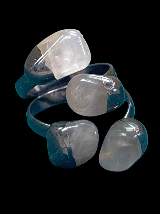 Adjustable 4 Four Stone Points Ring - Michal and Company