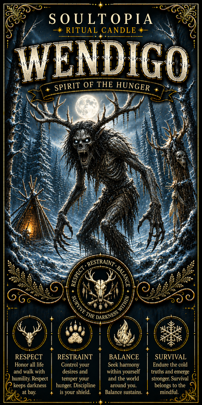 SoulTopia 7 Day Ritual Candle – Wendigo
