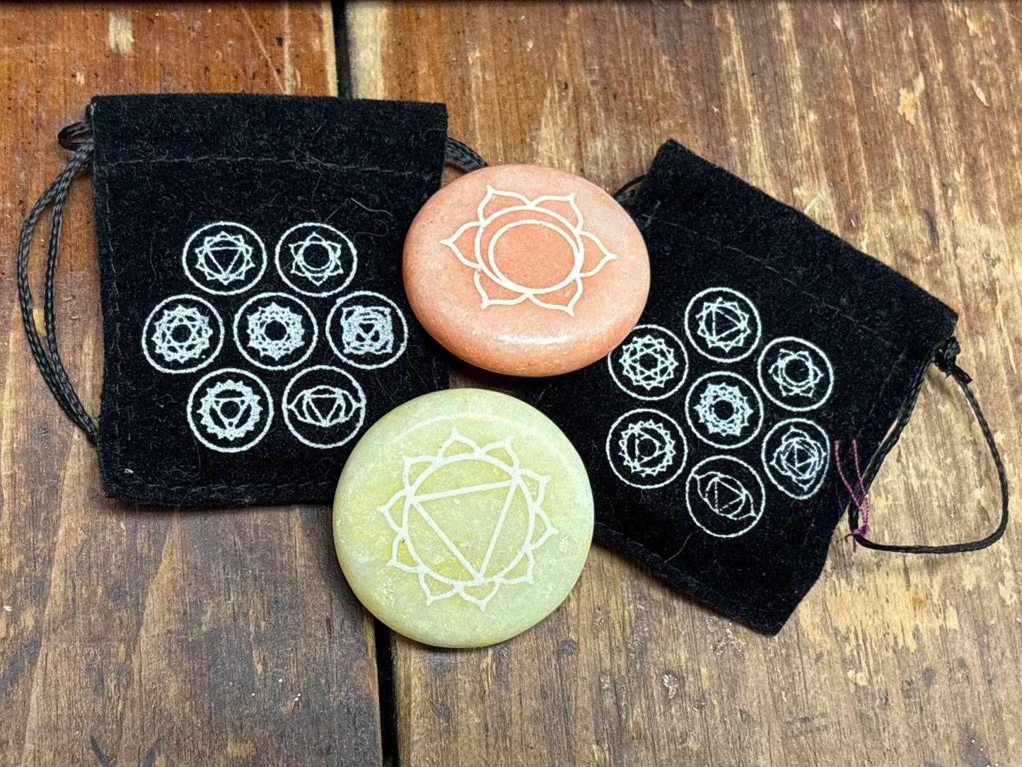 Chakra Meditation Medallion Stone