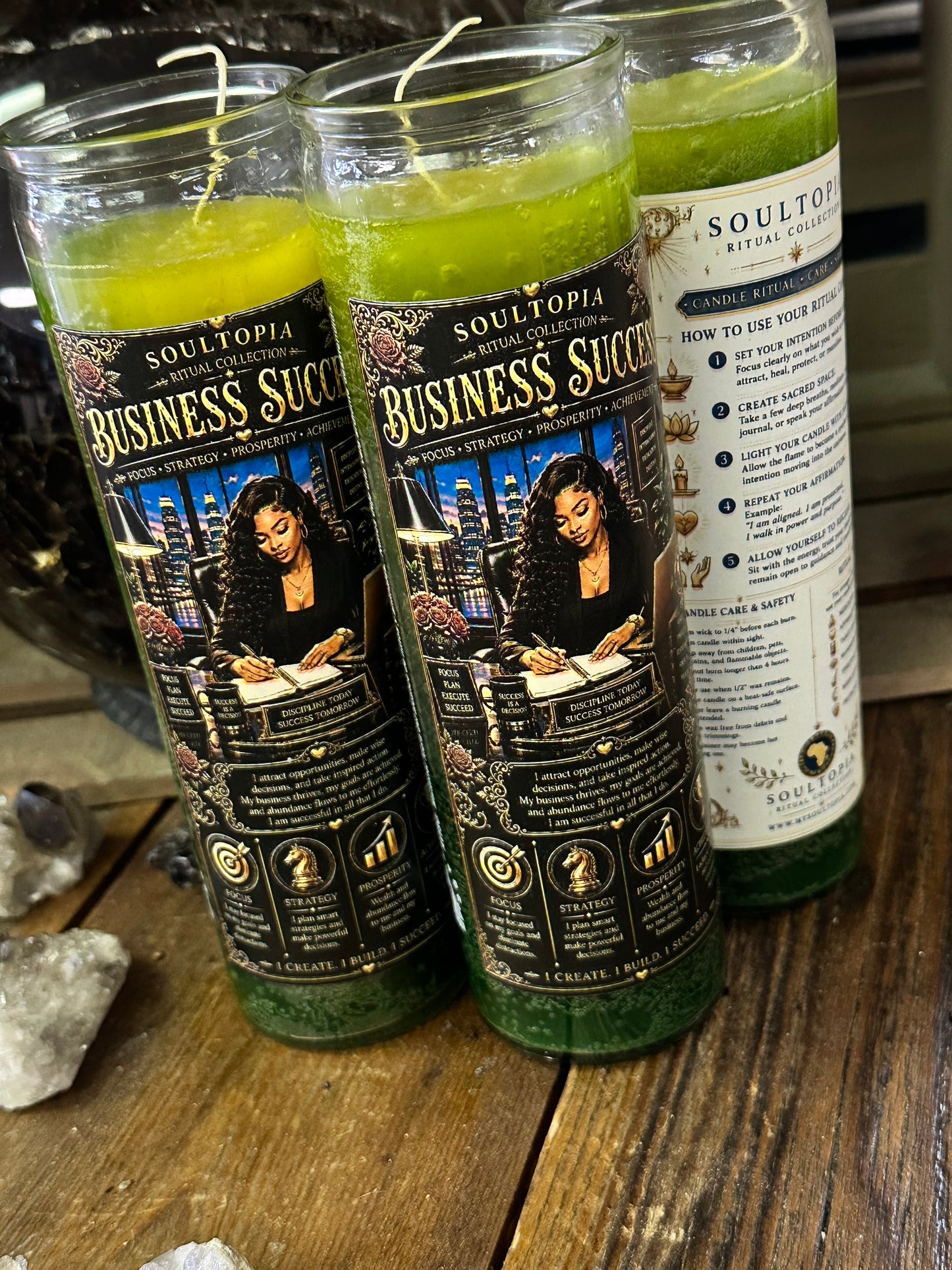 SoulTopia 7 Day Ritual Candle - Business Success