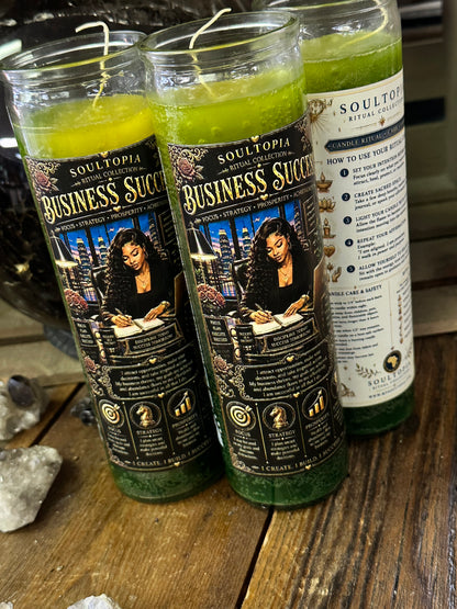SoulTopia 7 Day Ritual Candle - Business Success