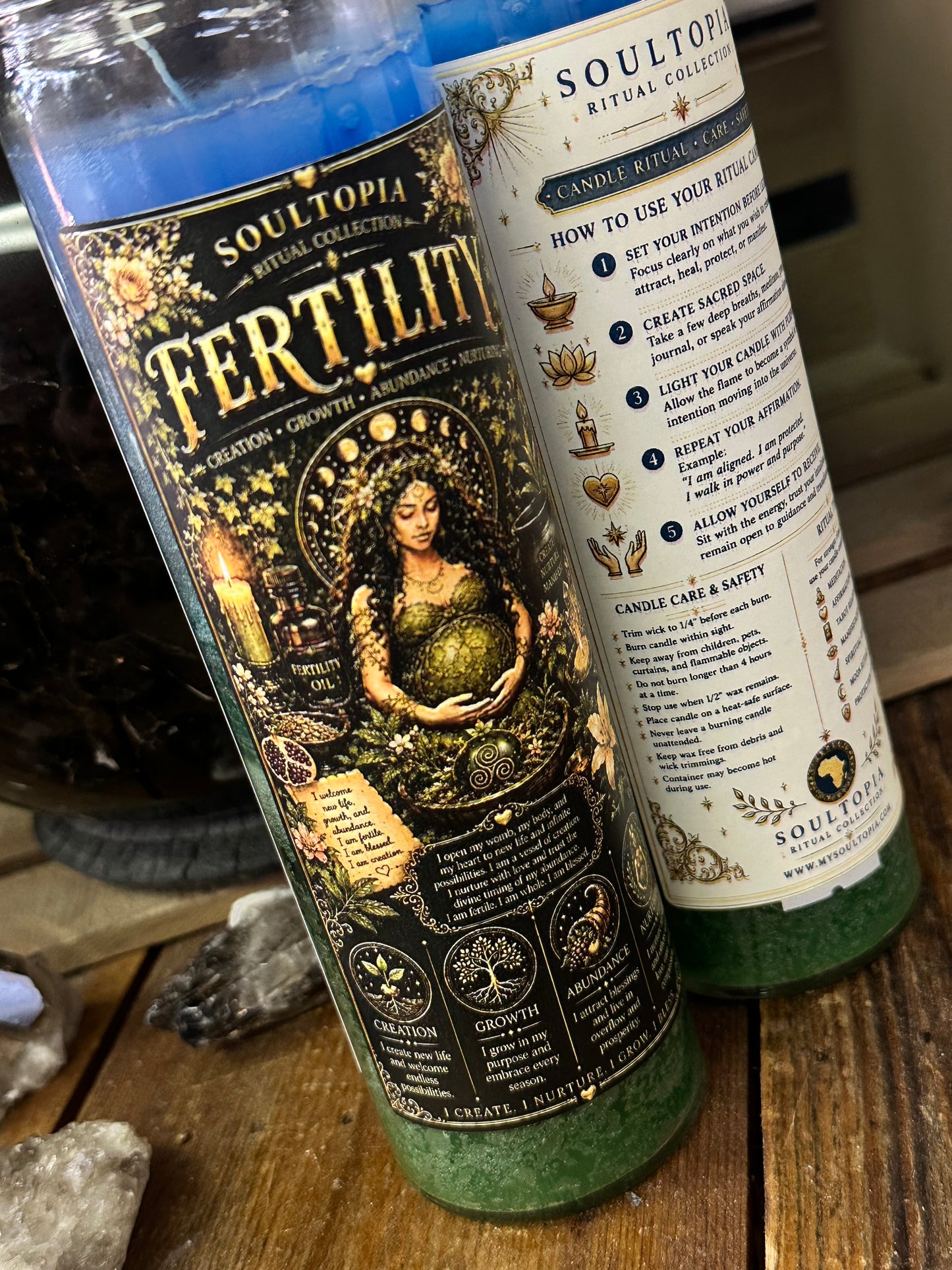 SoulTopia 7 Day Ritual Candle - Fertility