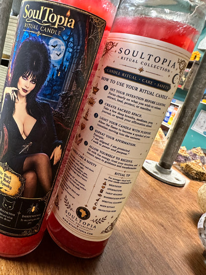 SoulTopia 7 Day Celebrity Ritual Candle – Elvira Inspired
