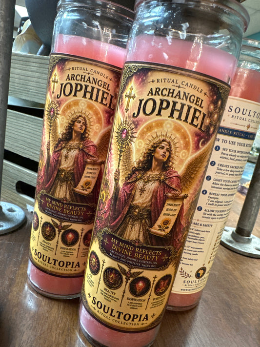 SoulTopia 7 Day Ritual Candle – Archangel Jophiel