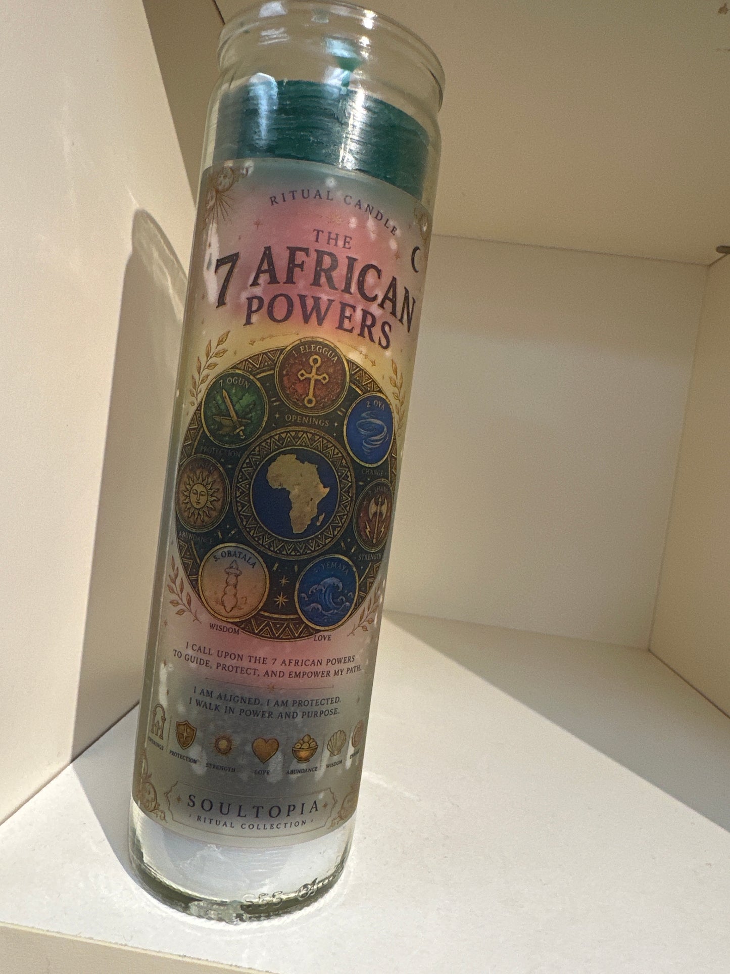 7 African Powers 7 Day Candle