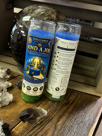 SoulTopia 7 Day Ritual Candle Find A Job