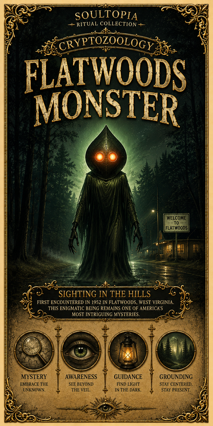 SoulTopia 7 Day Ritual Candle – Flatwoods Monster