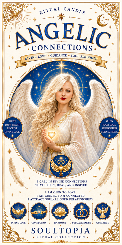 SoulTopia Angelic Connections Ritual Candle 7 Day