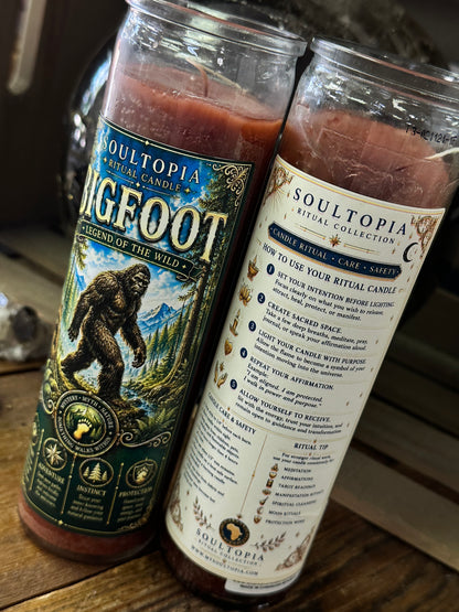 SoulTopia 7 Day Ritual Candle - Bigfoot