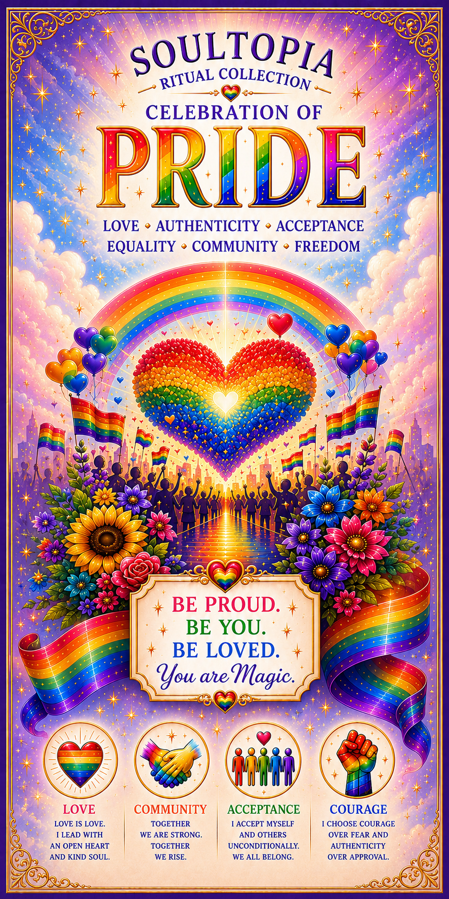 SoulTopia 7 Day Ritual Candle - Pride