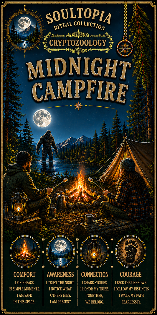SoulTopia 7 Day Ritual Candle – Midnight Campfire