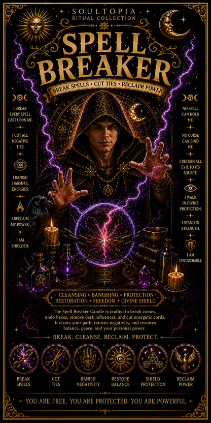 SoulTopia Spell Breaker Ritual 7 Day Candle