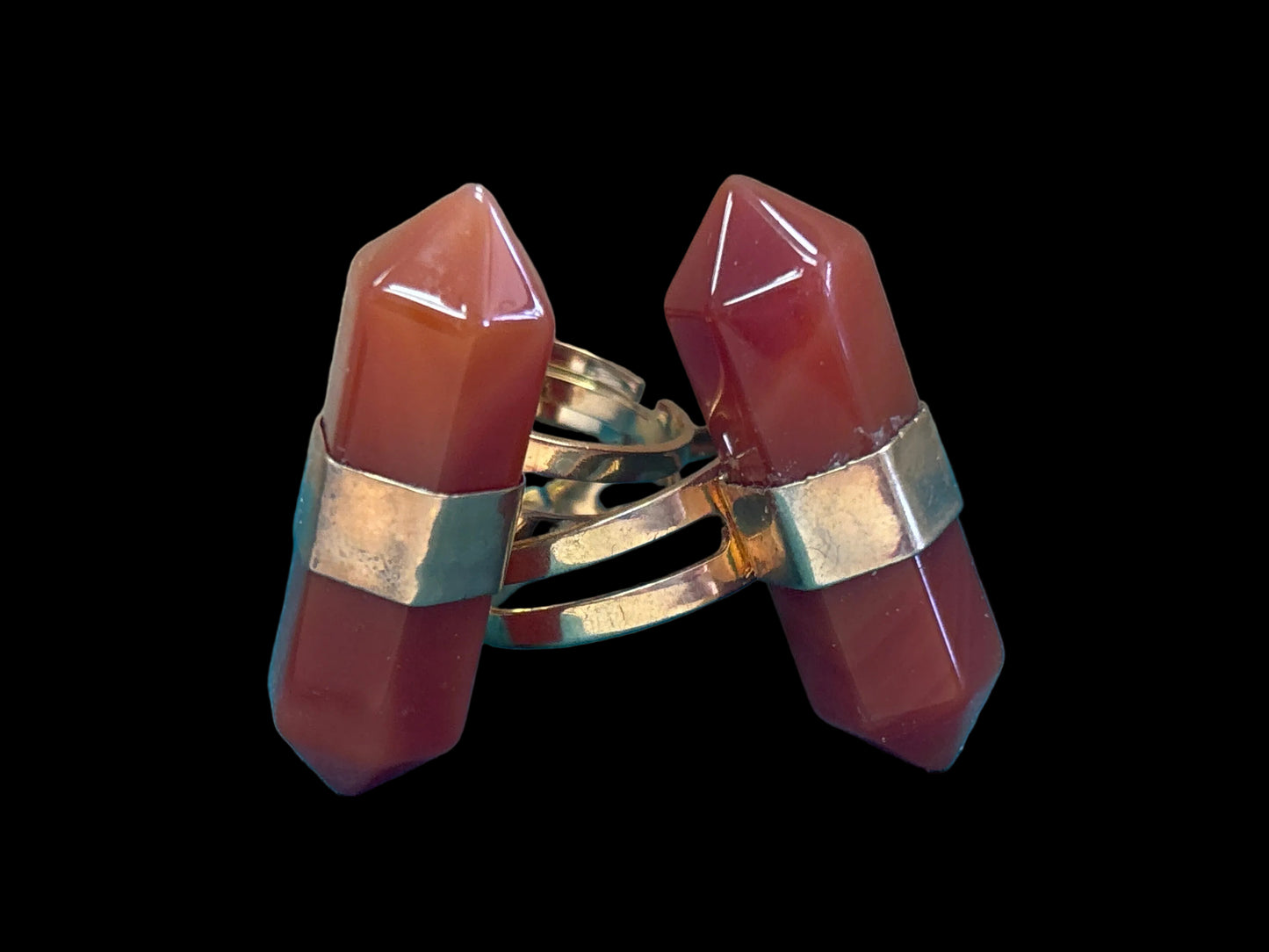Adjustable Double Terminated Rings - Michal and Company
