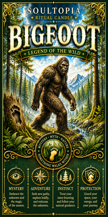 SoulTopia 7 Day Ritual Candle - Bigfoot